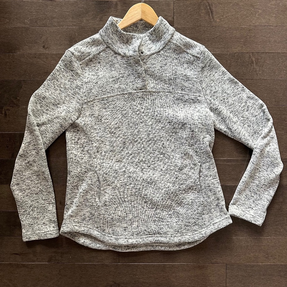 Kyodan Outdoor Cozy Sweater Style Fleece Snap Collar Pullover Size‎ L